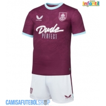 Camisa de time de futebol Burnley Replicas 1º Equipamento Infantil 2025-26 Manga Curta (+ Calças curtas)
